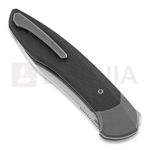 Coltello pieghevole Cheburkov Russkiy M390, Carbon Fibre with Bolster