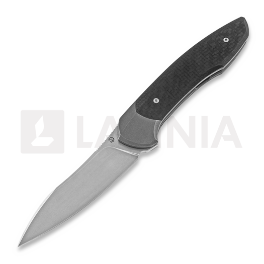 Cheburkov Russkiy M390 סכין מתקפלת, carbon fibre with titanium bolster
