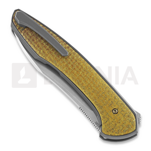Cheburkov Russkiy M390 sulankstomas peilis, vintage carbon fiber