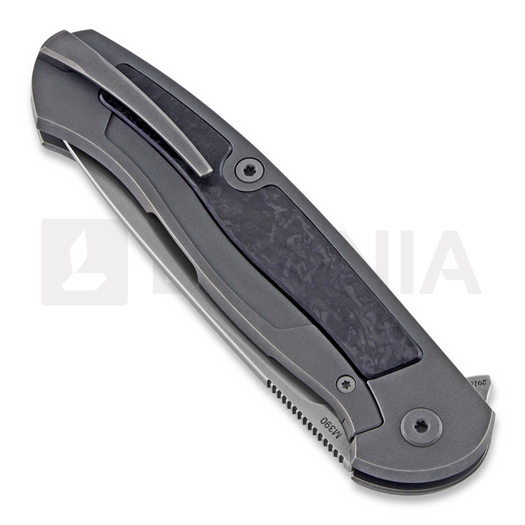 Cheburkov Scout M390 folding knife, Titanium, Carbon Fibre Inlay