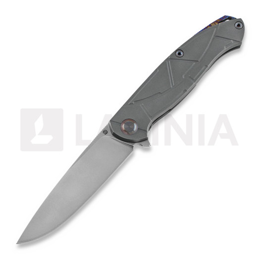Couteau pliant Cheburkov Scout M390 Titanium, timascus clip and spacer