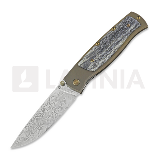 Cheburkov Strizh large Damascus összecsukható kés, bone