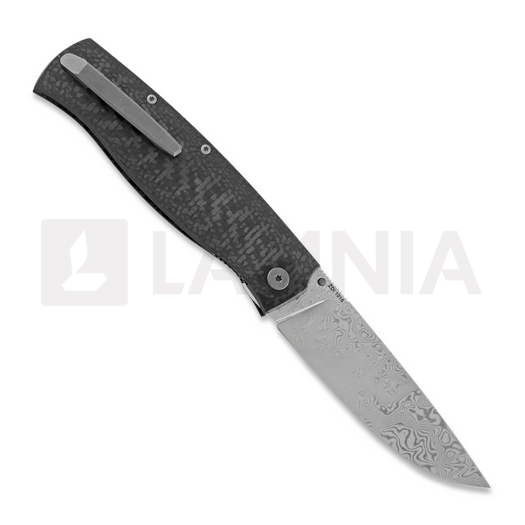 Cheburkov Strizh large Damascus sulankstomas peilis, Carbon Fibre, gray hw