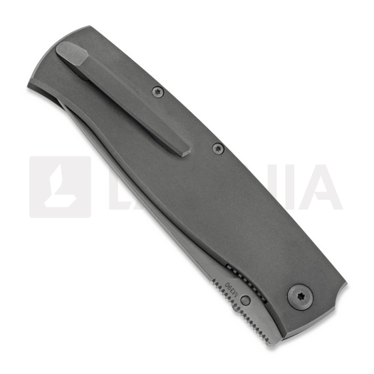 Cheburkov Strizh large M390 sulankstomas peilis, Titanium, Black Carbon Fibre Inlay