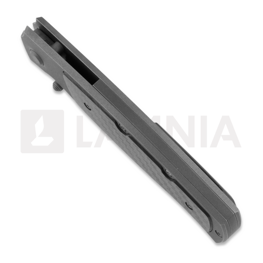 Couteau pliant Cheburkov Strizh large M390, Titanium, Black Carbon Fibre Inlay