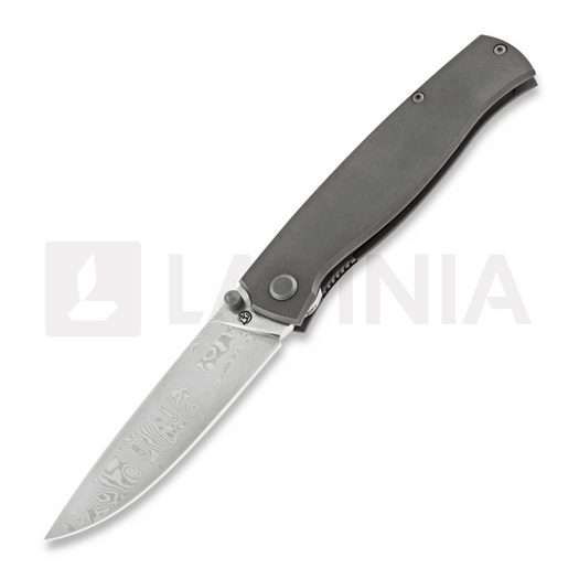 Liigendnuga Cheburkov Strizh small Damascus Titanium