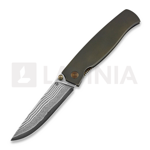 Cheburkov Strizh small Laminate סכין מתקפלת, Bronze Titanium
