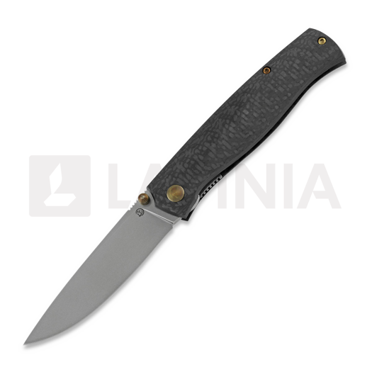 Складной нож Cheburkov Strizh small M390 Carbon Fiber, bronze hw