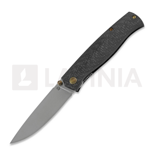 Cheburkov Strizh small M390 Carbon Fiber סכין מתקפלת, bronze hw