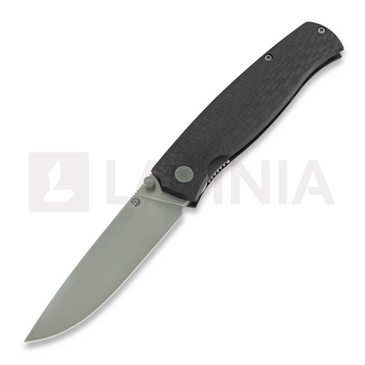 Cheburkov Strizh small M390 Carbon Fiber סכין מתקפלת, gray hw