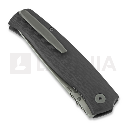 Cheburkov Strizh small M390 Carbon Fiber sulankstomas peilis, gray hw