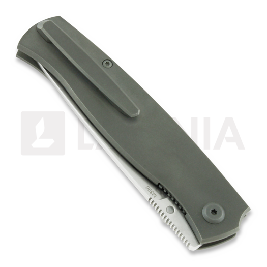 Cheburkov Strizh small M390 Titanium folding knife, Carbon Fiber Inlay