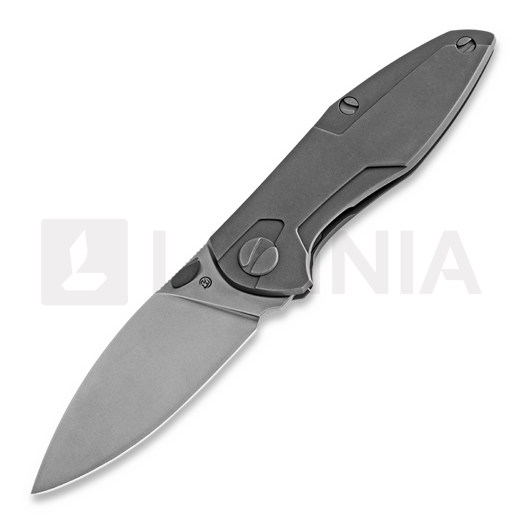 Couteau pliant Cheburkov Tukan M390 Titanium, Timascus clip and spacer