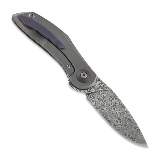 Cheburkov Urbis Damascus sulankstomas peilis, Titanium