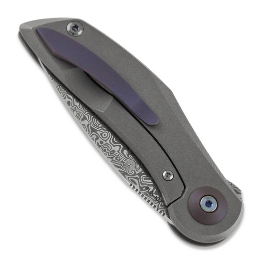 Cheburkov Urbis Damascus sulankstomas peilis, Titanium