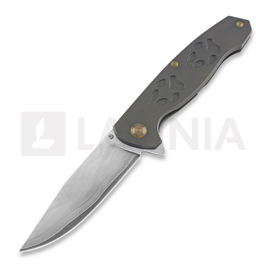 Nóż składany Cheburkov Volk (Wolf) Laminate, Bronze Titanium Pawns