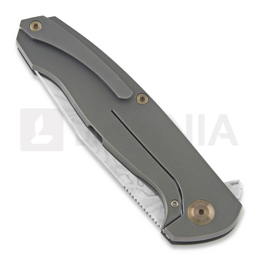 Cheburkov Volk (Wolf) Laminate sulankstomas peilis, Bronze Titanium Pawns