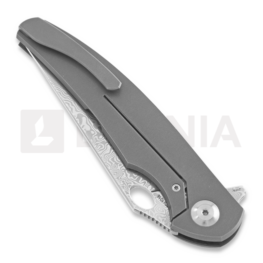 Zavírací nůž Cheburkov Voron Light, Damascus, black carbon fiber