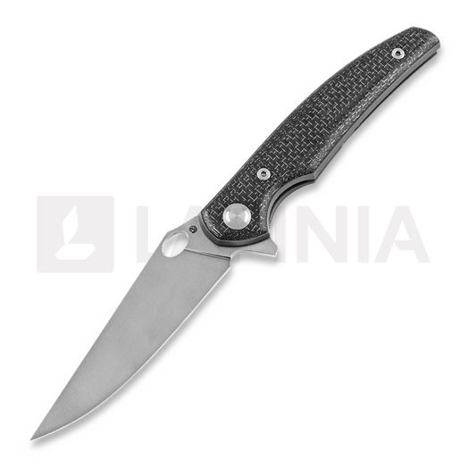Cheburkov Voron M390 foldekniv, Black Carbon Fibre