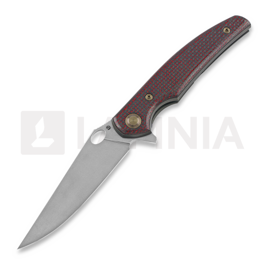 Cheburkov Voron M390 összecsukható kés, Red Carbon Fibre