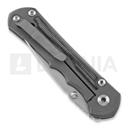 Chris Reeve Inkosi kääntöveitsi, iso, black micarta canvas LIN-1012