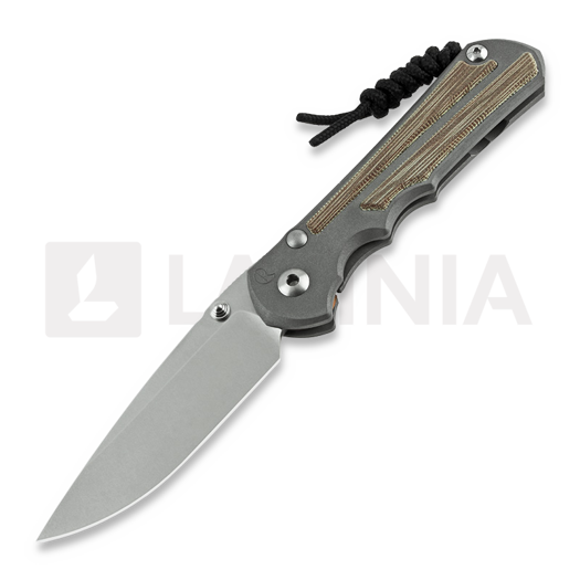 Chris Reeve Inkosi kääntöveitsi, iso, natural micarta natural, drop point LIN-1014