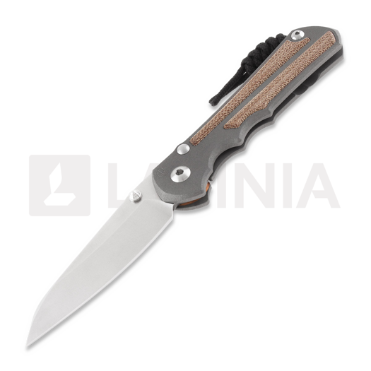 Navaja Chris Reeve Inkosi, large, natural micarta natural, insigno LIN-1030