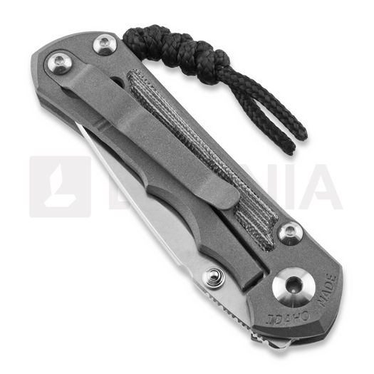 Couteau pliant Chris Reeve Inkosi, small, black micarta canvas SIN-1012