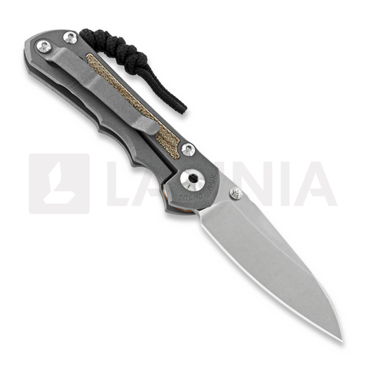 Chris Reeve Inkosi folding knife, small, natural micarta canvas, insigno SIN-1030