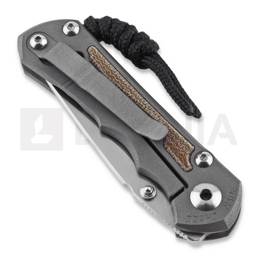 Chris Reeve Inkosi sulankstomas peilis, small, natural micarta canvas, tanto SIN-1046