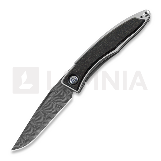 Chris Reeve Mnandi 접이식 나이프, bog oak, basketweave damascus MNA-1002