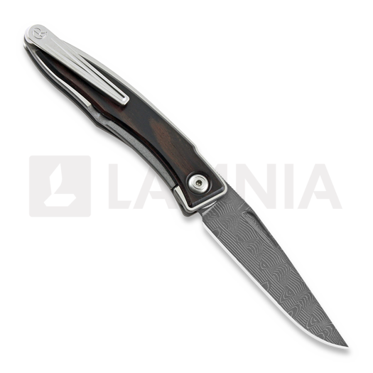 Chris Reeve Mnandi sulankstomas peilis, macassar ebony, basketweave damascus MNA-1018