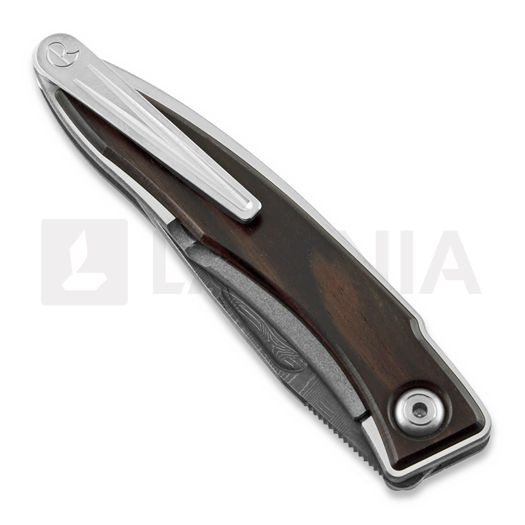 Couteau pliant Chris Reeve Mnandi, macassar ebony, basketweave damascus MNA-1018