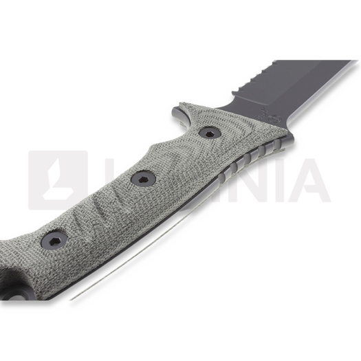 Chris Reeve Pacific Messer, schwarz, Wellenschliff PAC-1001