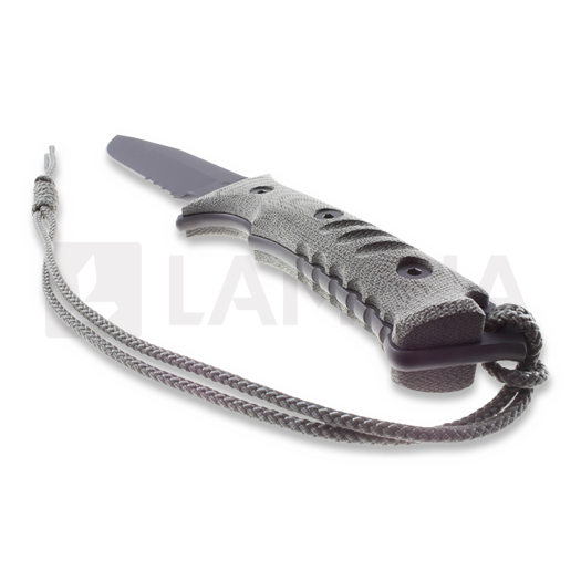 Chris Reeve Pacific Messer, schwarz, Wellenschliff PAC-1001