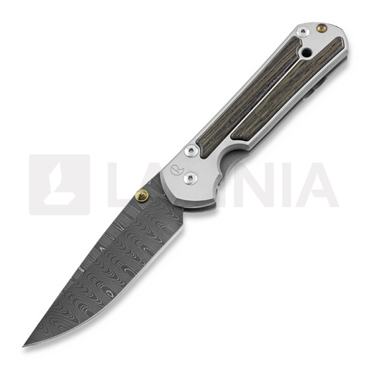 มีดพับ Chris Reeve Sebenza 21, large, Bog Oak Damascus Ladder L21-1086