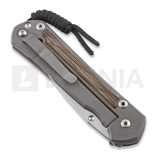 Couteau pliant Chris Reeve Sebenza 21, large, micarta canvas L21-1262