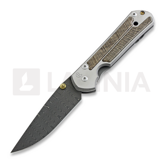 Nóż składany Chris Reeve Sebenza 21, large, Striped Platan Damascus Ladder L21-1238