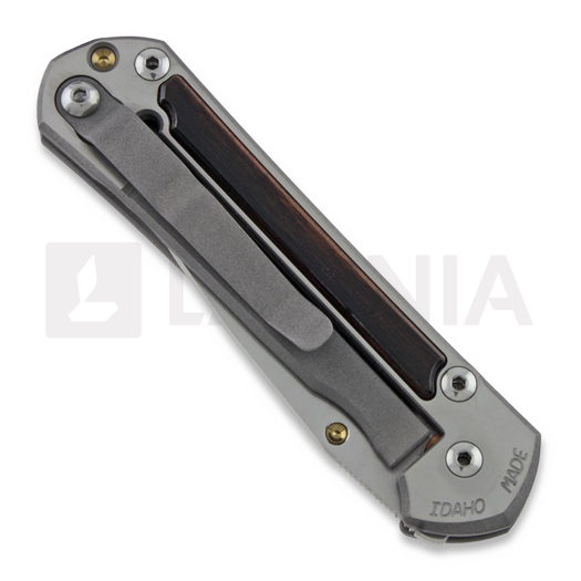 Chris Reeve Sebenza 21 folding knife, small, Macassar Ebony S21-1116