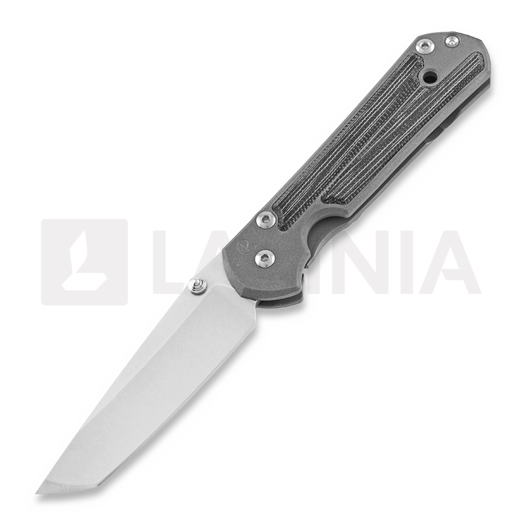 Chris Reeve Sebenza 21 kääntöveitsi, pieni, micarta, musta, tanto S21-1150