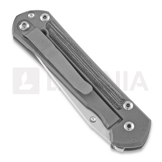 Chris Reeve Sebenza 21 kääntöveitsi, pieni, micarta, musta, tanto S21-1150