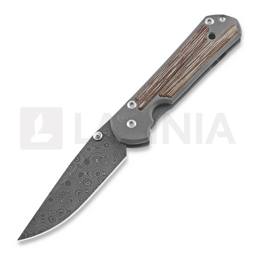 Navalha Chris Reeve Sebenza 21, small, micarta canvas damascus raindro S21-1272