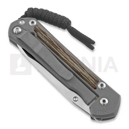 Chris Reeve Sebenza 21 folding knife, small, micarta canvas, insingo S21-1264