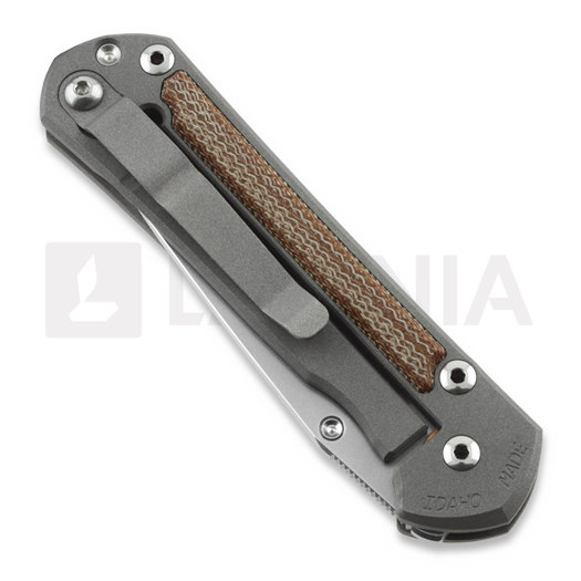 Chris Reeve Sebenza 21 kääntöveitsi, pieni, micarta canvas, tanto S21-1266