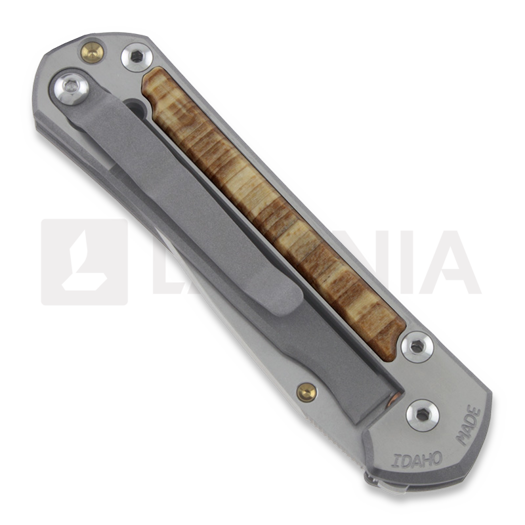 Chris Reeve Sebenza 21 folding knife, small, Spalted Beech S21-1162