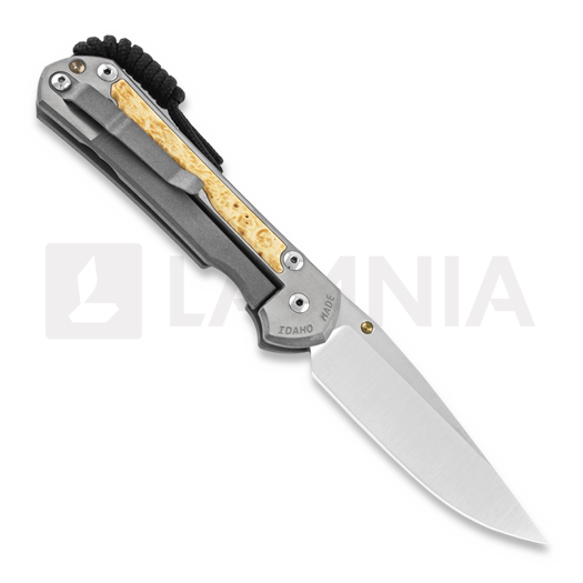 Coltello pieghevole Chris Reeve Sebenza 31, large, box elder burl L31-1108