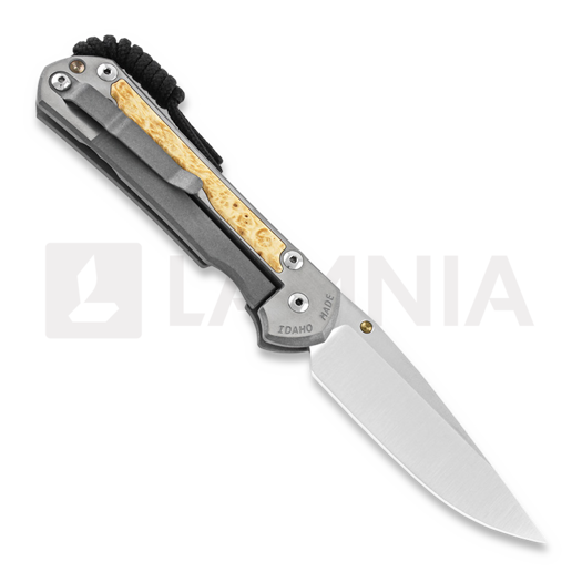 Chris Reeve Sebenza 31 sulankstomas peilis, large, box elder burl L31-1108