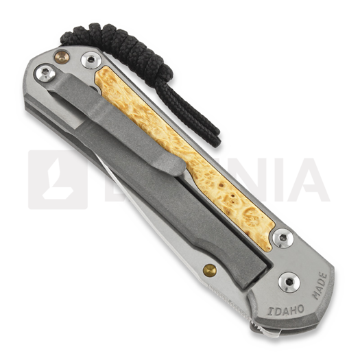 Chris Reeve Sebenza 31 sulankstomas peilis, large, box elder burl L31-1108