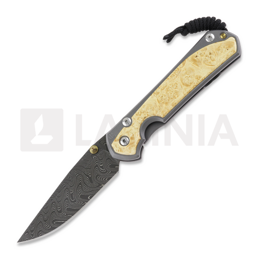 Liigendnuga Chris Reeve Sebenza 31, large, box elder burl damascus boomera L31-1110