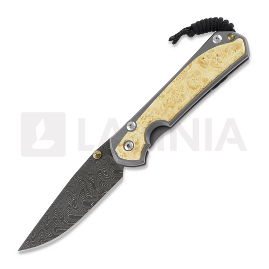 Navalha Chris Reeve Sebenza 31, large, box elder burl damascus boomera L31-1110